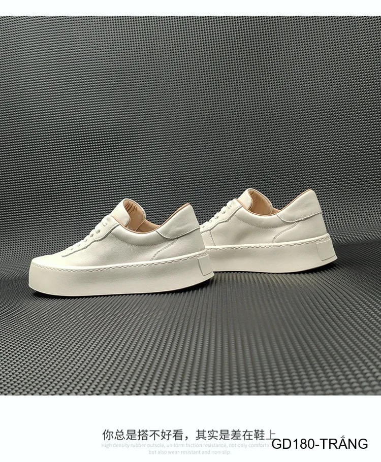 GD180 - Giày Thể Thao Nam Đế Dày Phong Cách Retro Da Bò Thoáng Khí - ảnh 8