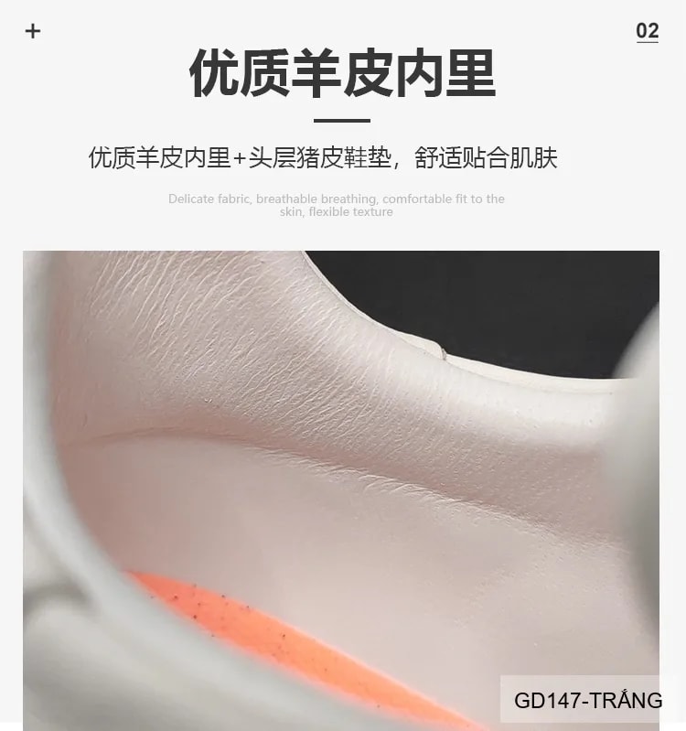 GD147 - Giày thể thao nam trắng đế dày tăng chiều cao, da thật cao cấp phong cách châu Âu - ảnh 21