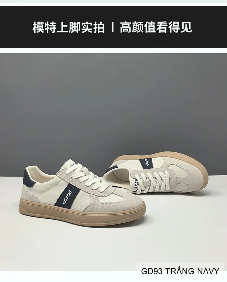 GD93 - Giày nam casual phối màu block, chất liệu da nubuck thoáng khí, phong cách Hàn Quốc trẻ trung - ảnh 6