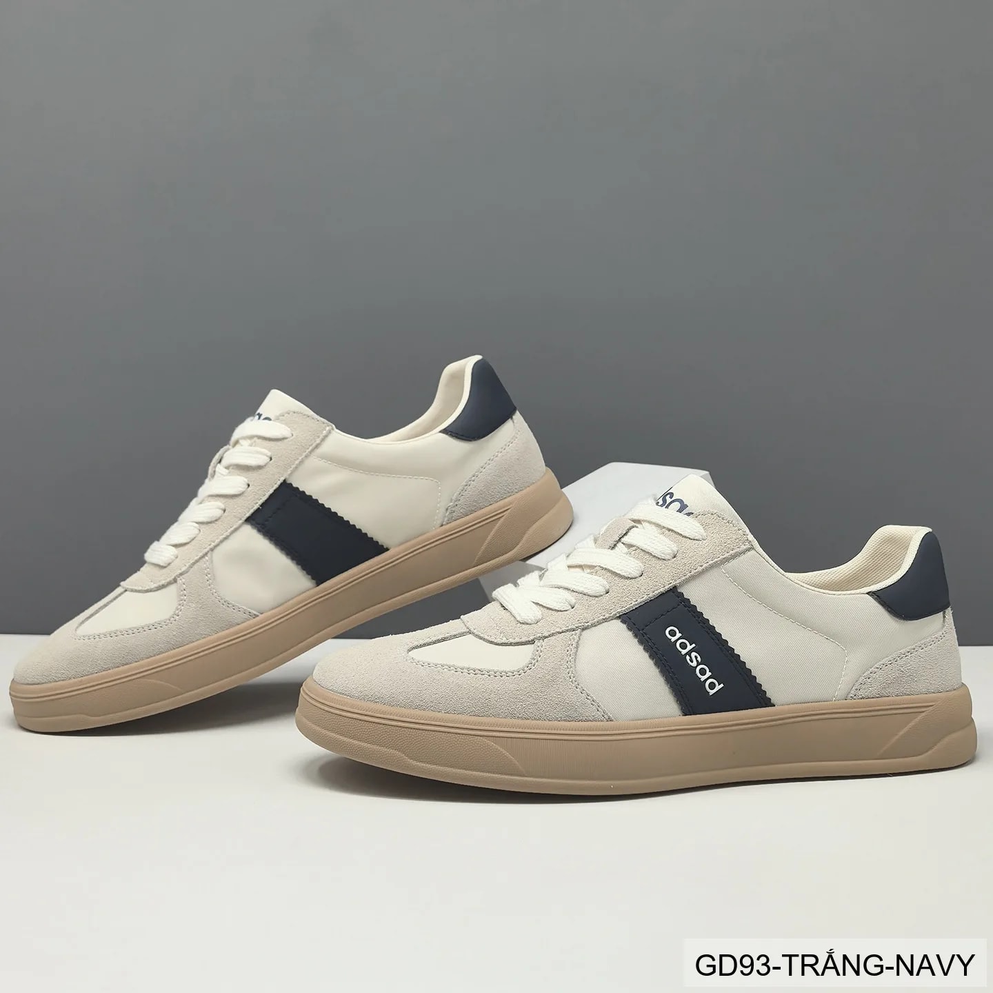 GD93 - Giày nam casual phối màu block, chất liệu da nubuck thoáng khí, phong cách Hàn Quốc trẻ trung - ảnh 3