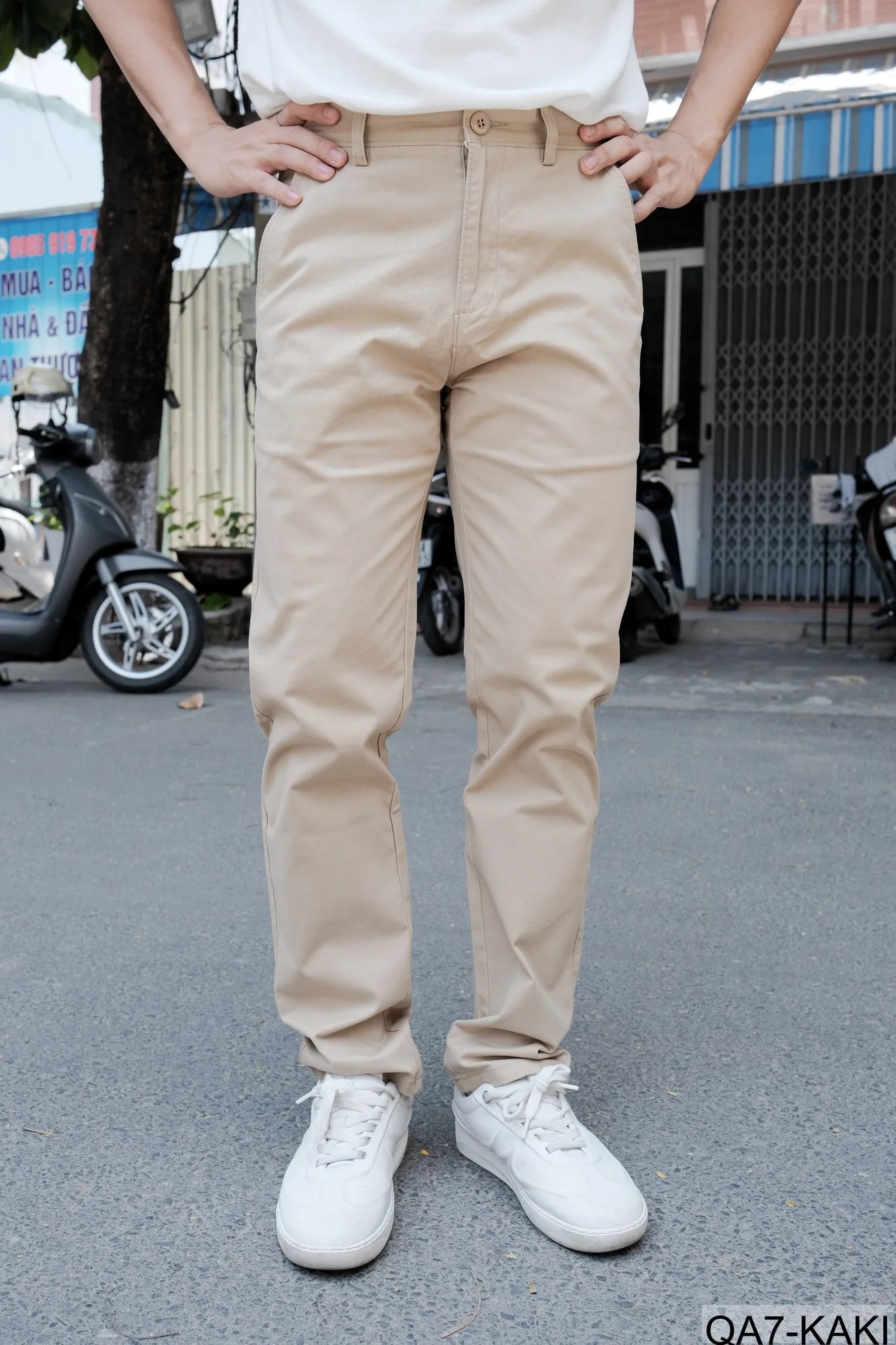 QA7 - Quần Ống Rộng Nam Phong Cách Nhật Bản Cổ Điển, Chất Cotton Mềm Mại, Dễ Phối Đồ 4 Mùa