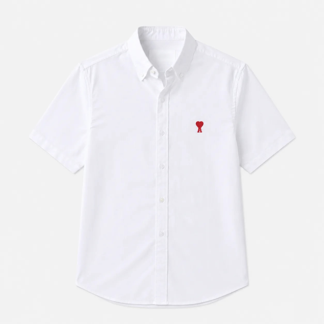 SB21 - Áo sơ mi nam tay ngắn cotton thêu nhỏ, dáng rộng phong cách Nhật, mặc hàng ngày