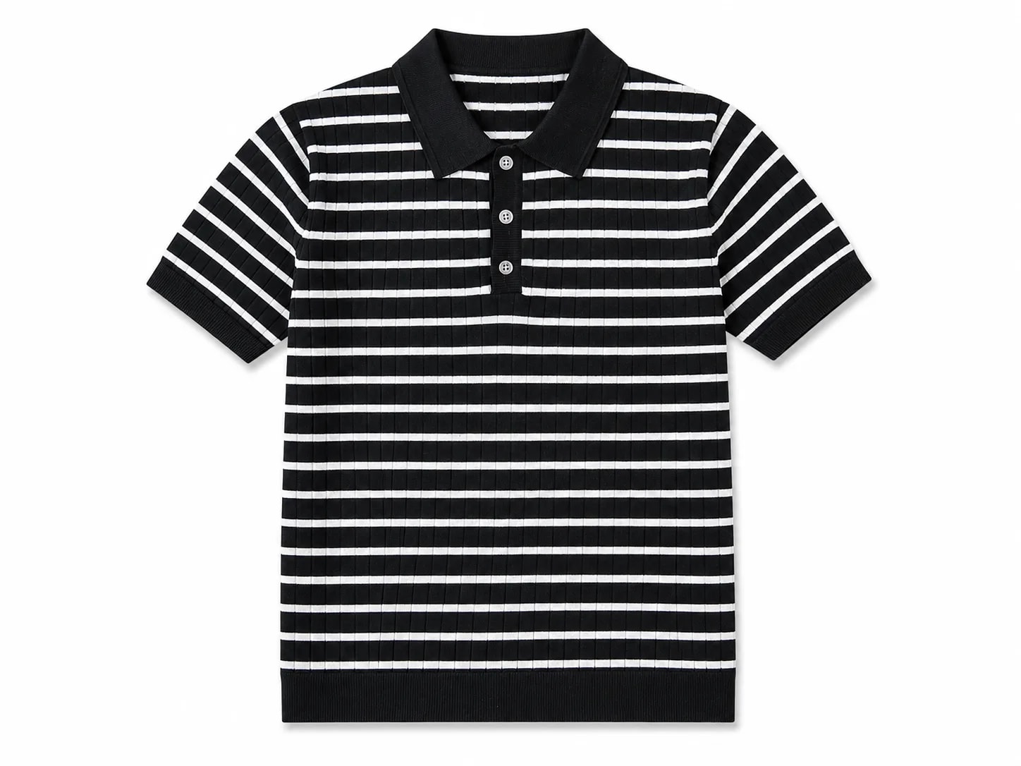 PA1 - Áo Polo Nam Kẻ Sọc Dáng Rộng Phong Cách Hàn Quốc Mùa Hè