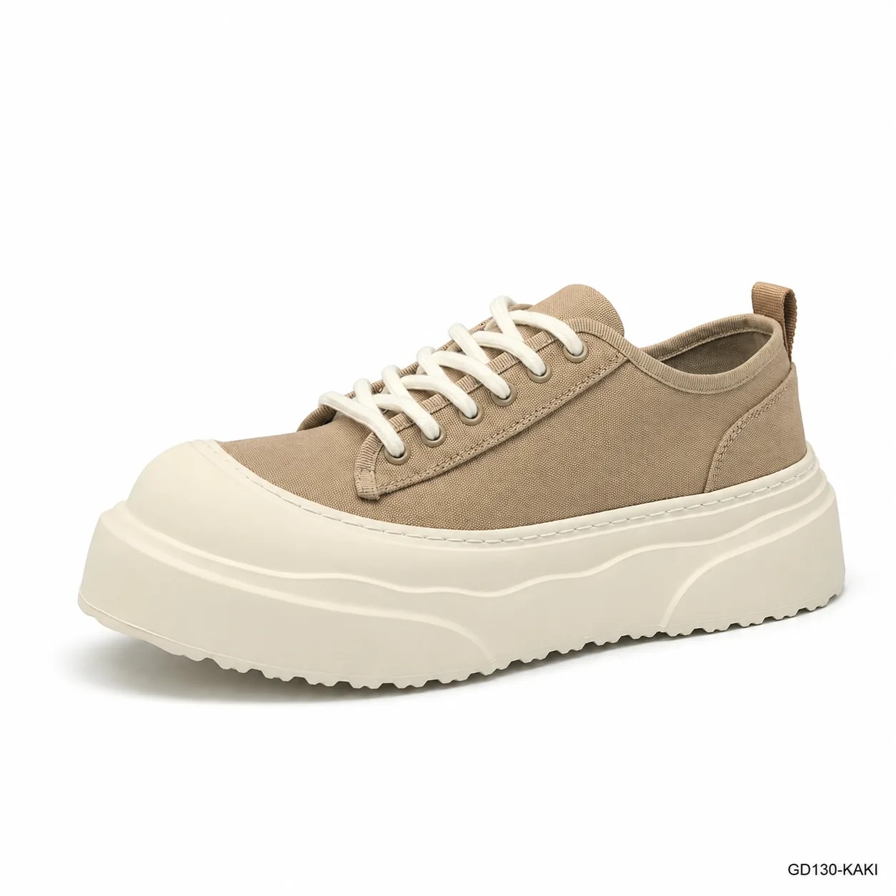 GD130 - Giày vải nam đế dày tăng chiều cao, thoáng khí, phong cách casual châu Âu